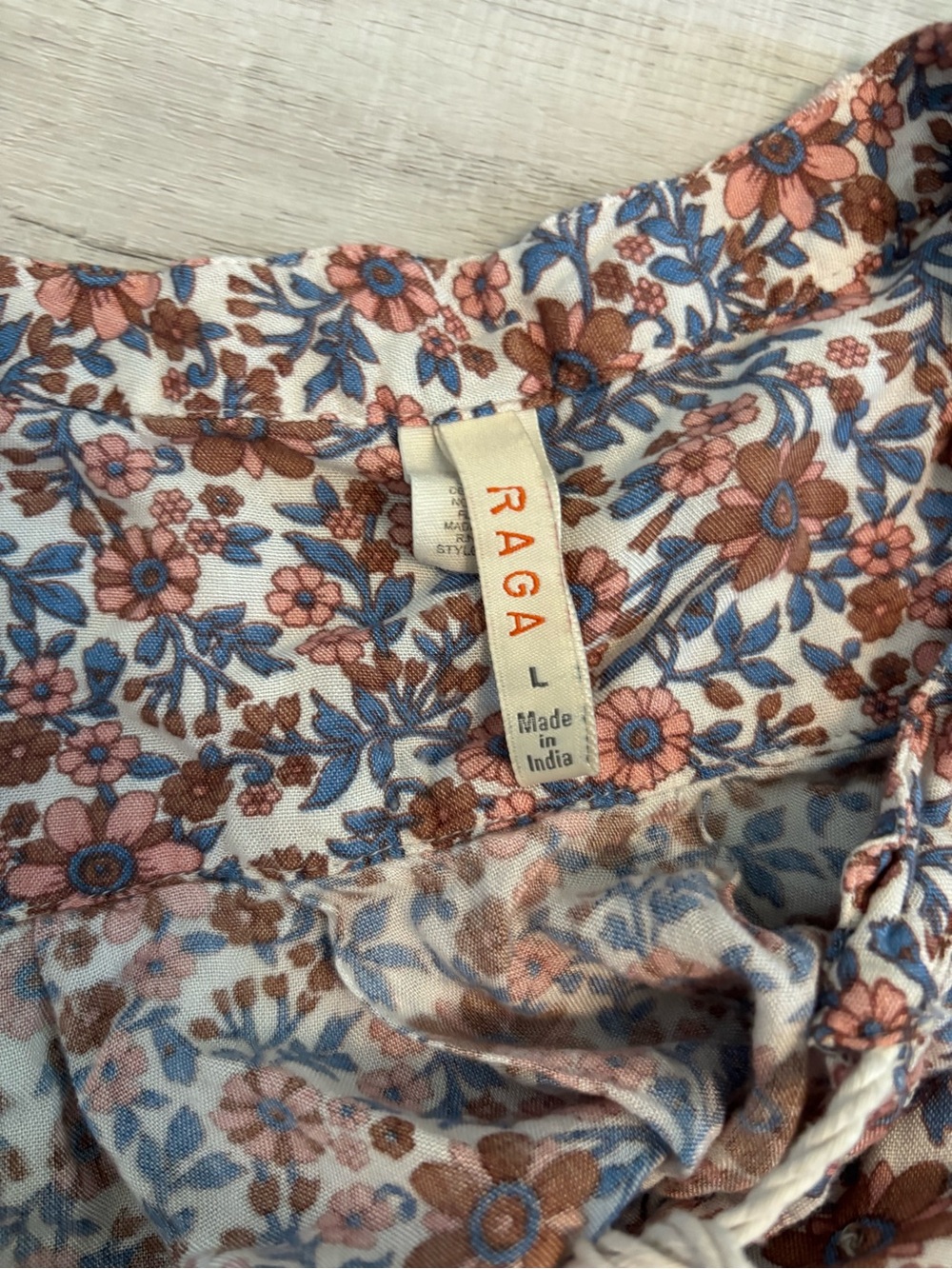 RAGA Boho Floral Paisley Fringe Tassel Dress Size Large - Picture 11 of 14